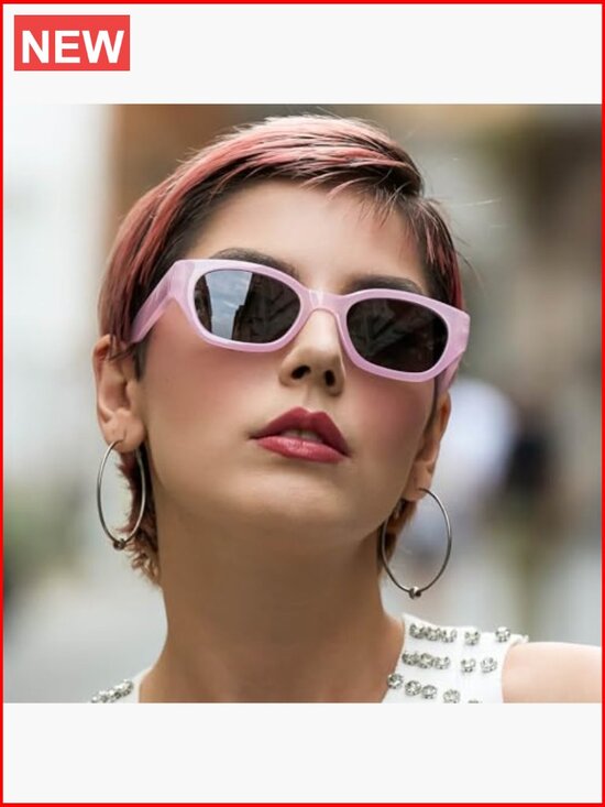 Narrow Cat Eye Polarized Sunglasses UV400 Protection for Small Faces
